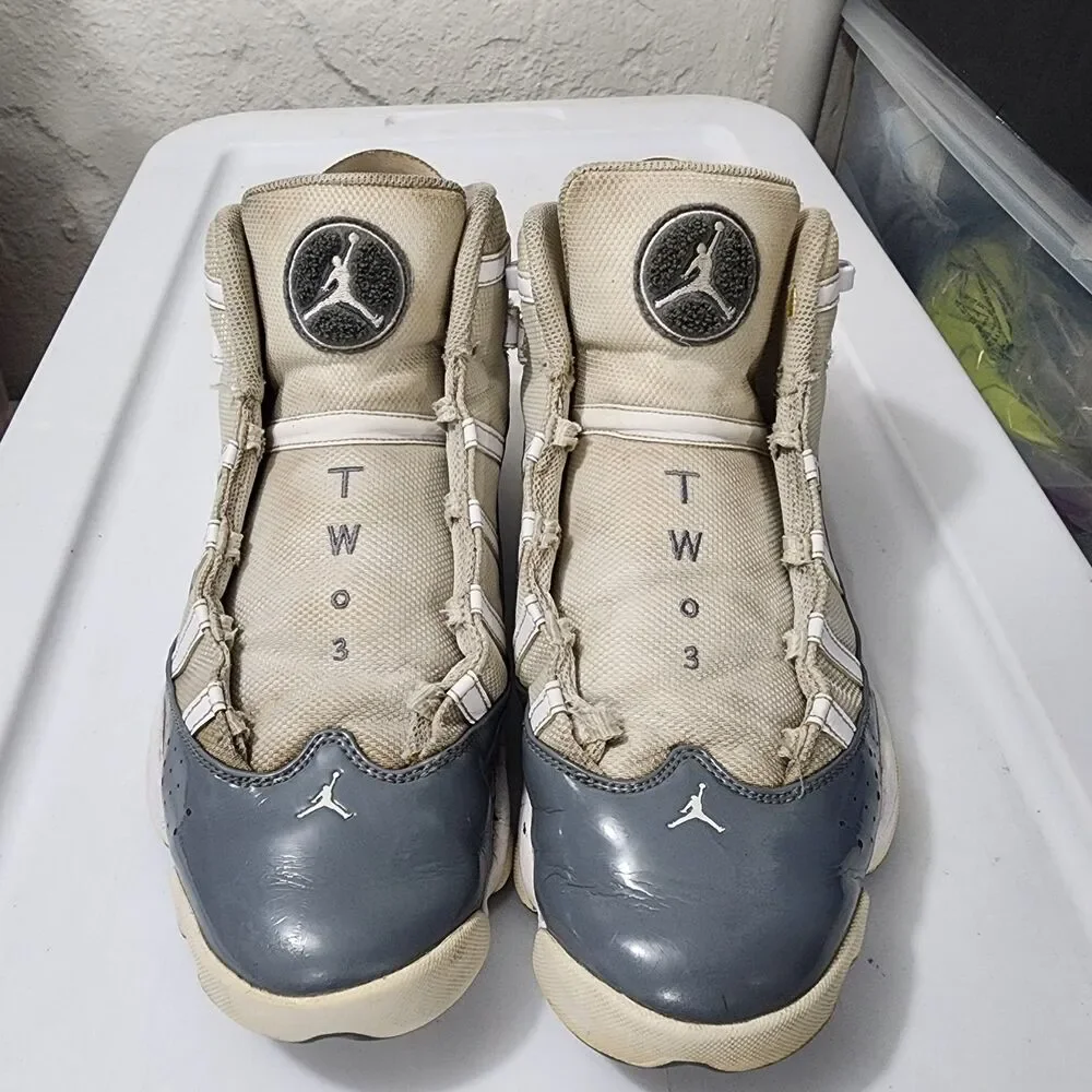 Nike Air Jordan 6 Rings White Cool Grey Men’s Size (13) 322992-014 As Is Flaws